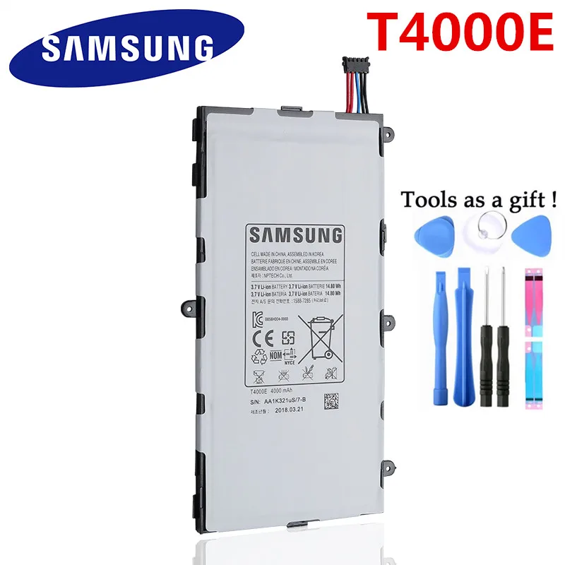 SAMSUNG Tablet Battery T4000E для Samsung Galaxy Tab3 запасная батарея 7 0 T210 T211 T2105 T217a 4000 мАч | Мобильные