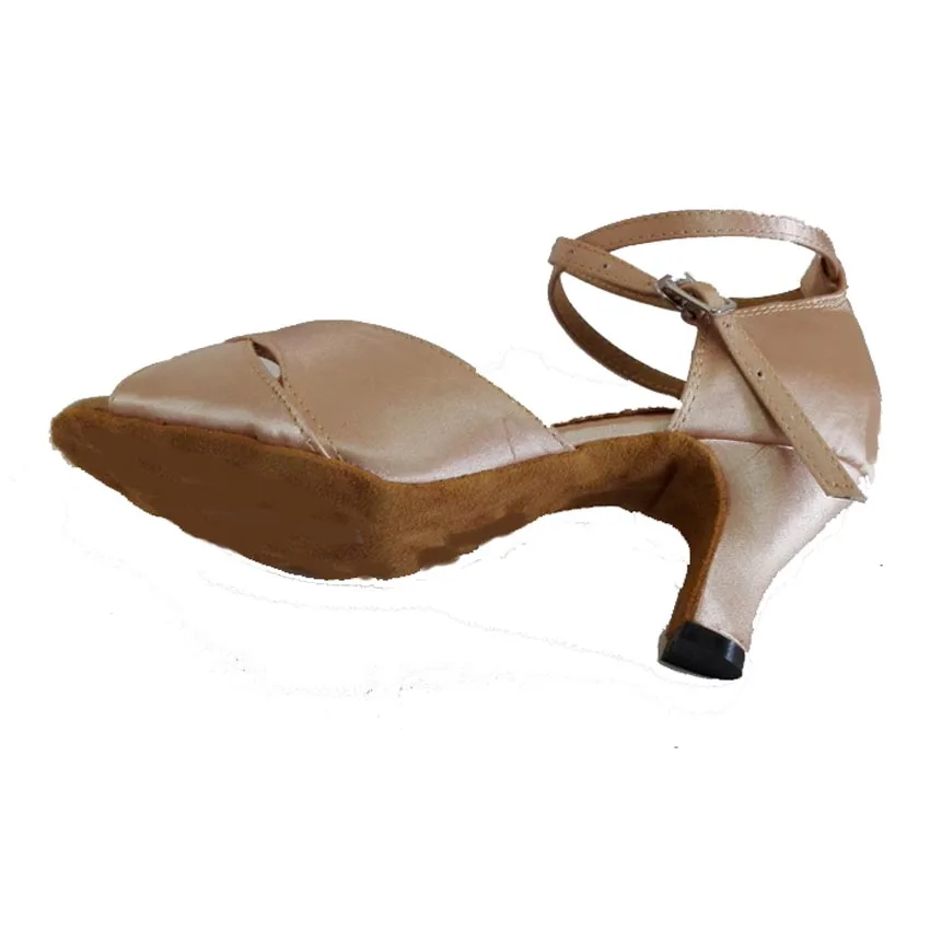 Elisha Dance Shoes Women's Girl's Latin Salsa Ballroom Party Open Toe Sandals Customized Heel |