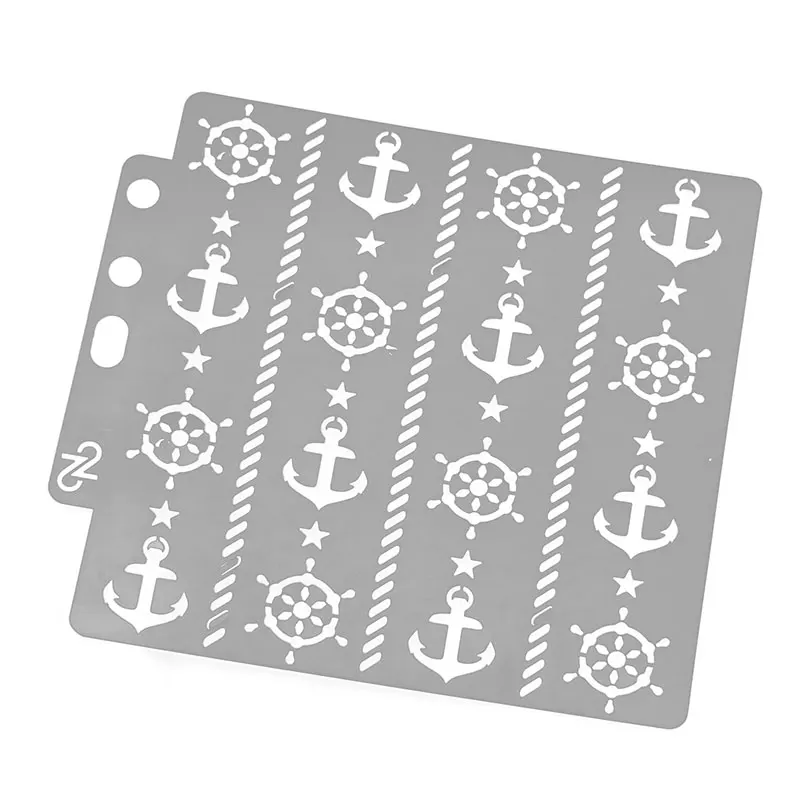 1 шт. 5 &quotякорное колесо DIY наслоенные трафареты настенная живопись раскраска для