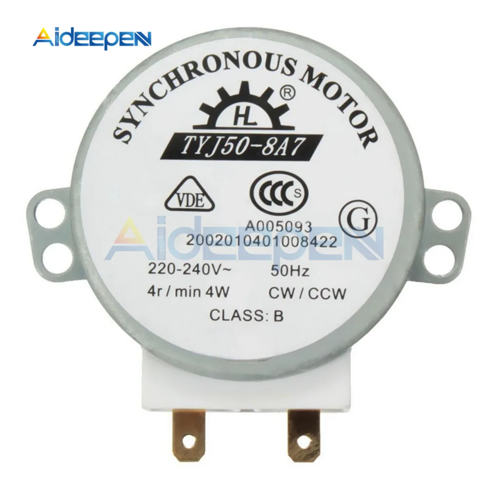 1 шт. AC 220 В 240 50 Гц CW/CCW микроволновый поворотный стол отложным воротником