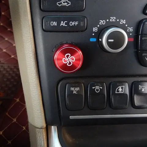 Кнопка вентилятора кондиционера, аудио стерео регулятор громкости, кольцо крышки для Volvo XC90 S80 2002-2014/S80 1998-2006 V70 2000-2007