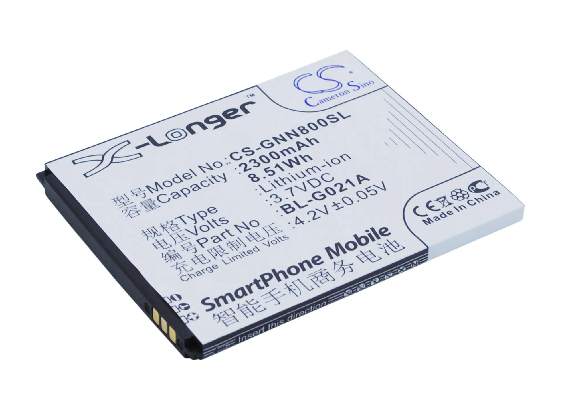 BL G021A батареи Cameron Sino 2300mAh для Fly Q446 GIONEE GN708T GN800 GN878 S214 NGM Forward Infinity Xolo Q800|Аккумуляторы