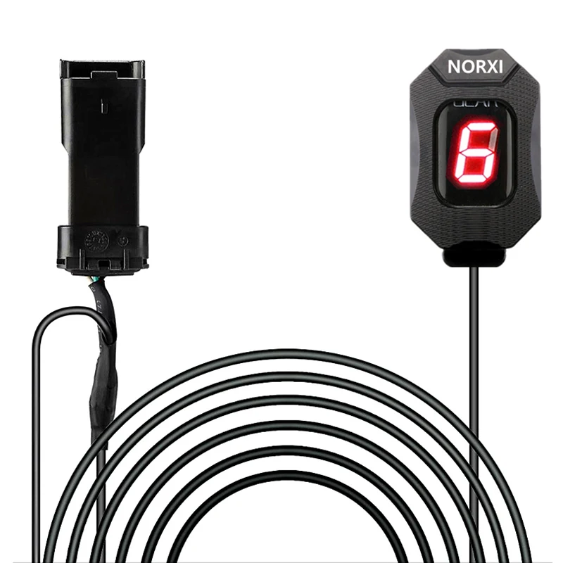 Индикатор передач для Ducati Кафе Racer Scrambler 400 800 1000 Monster 1100 Ecu Plug Mount speed gear дисплей индикатор 1-6 уровня - Цвет: Whole set-Red