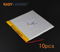 10pcs 3 7v 3000mah 369090 polymer li ion battery for bluetooth notebook tablet pc pda e book power bank portable dvd gps