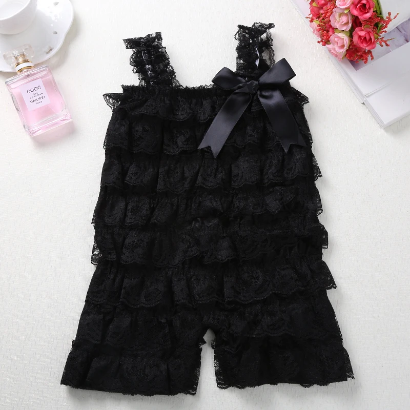 Милый детский белый кружевной Детский летний комбинезон для девочек Реквизит