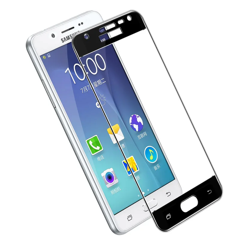 Imak 9H 2.5D Защита экрана для samsung Galaxy J5 полное покрытие закаленное стекло для samsung J5 5 J530F/DS Dual Sim SM J530FM - Цвет: black