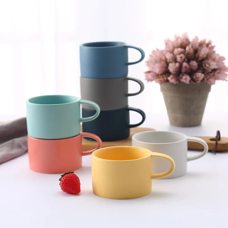Короткая цветная кофейная кружка с макаронами Lover Milk Nespresso чашка Tazas Para кафе