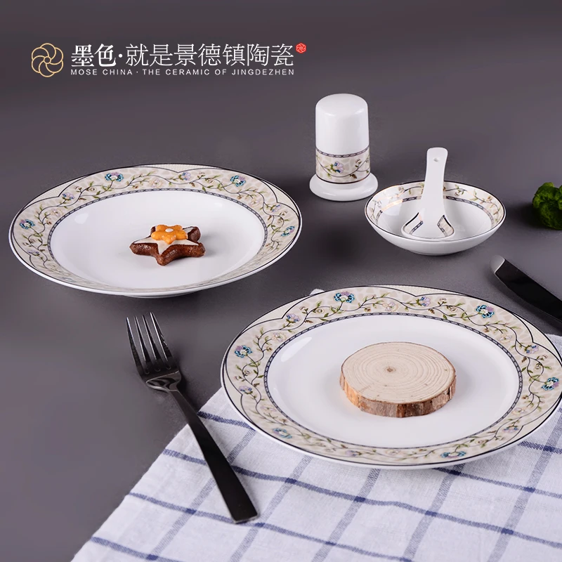 Billig Weihnachten Farbe Geschirr 48 Gerichte Der Jingdezhen Keramik Porzellan Schädel Verheiratet Koreanische Gerichte Reben Auf Die Bewegen