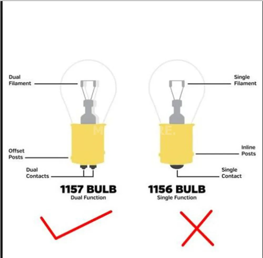 Светильник для мотоцикла 2 дюйма светодиодный ная вставка 1157 панель поворота с