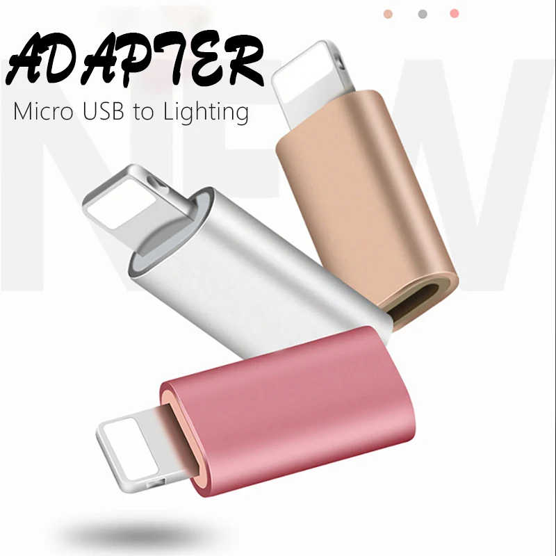 ! 4 шт. мини адаптер OTG ACCEZZ с Micro USB на 8 контактов для зарядного устройства Apple iphone X XS
