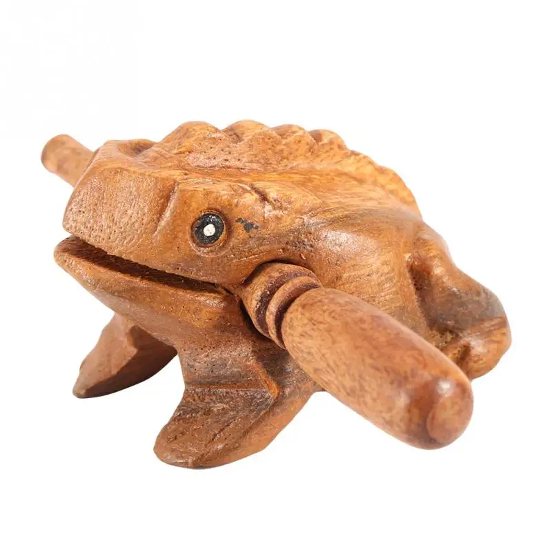 Деревянная счастливая лягушка музыкальный инструмент искусственная фотография