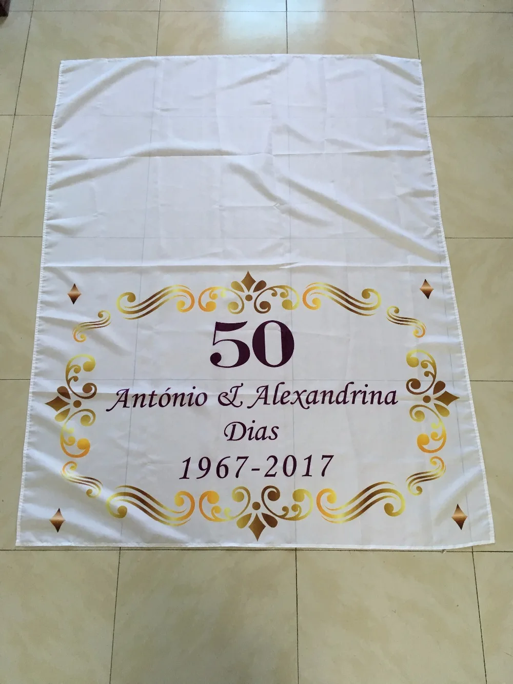 Персонализированные золотые 50 ти Свадебные украшения для свадьбы и юбилея