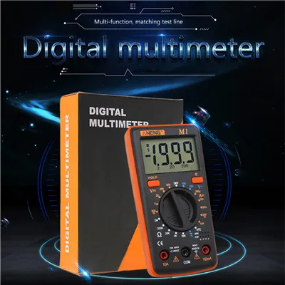 Оранжевый ANENG M1 DIY цифровой мультиметр esr метр мультиметровый тестер истинный rms цифровой мультиметр Тестеры мультиметр рихметры dmm 400a - Цвет: Оранжевый