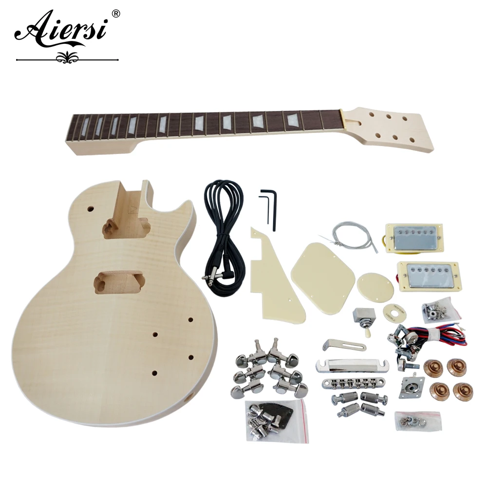 Aiersi Пользовательские LP стиль DIY электрогитары наборы Модель EK-004
