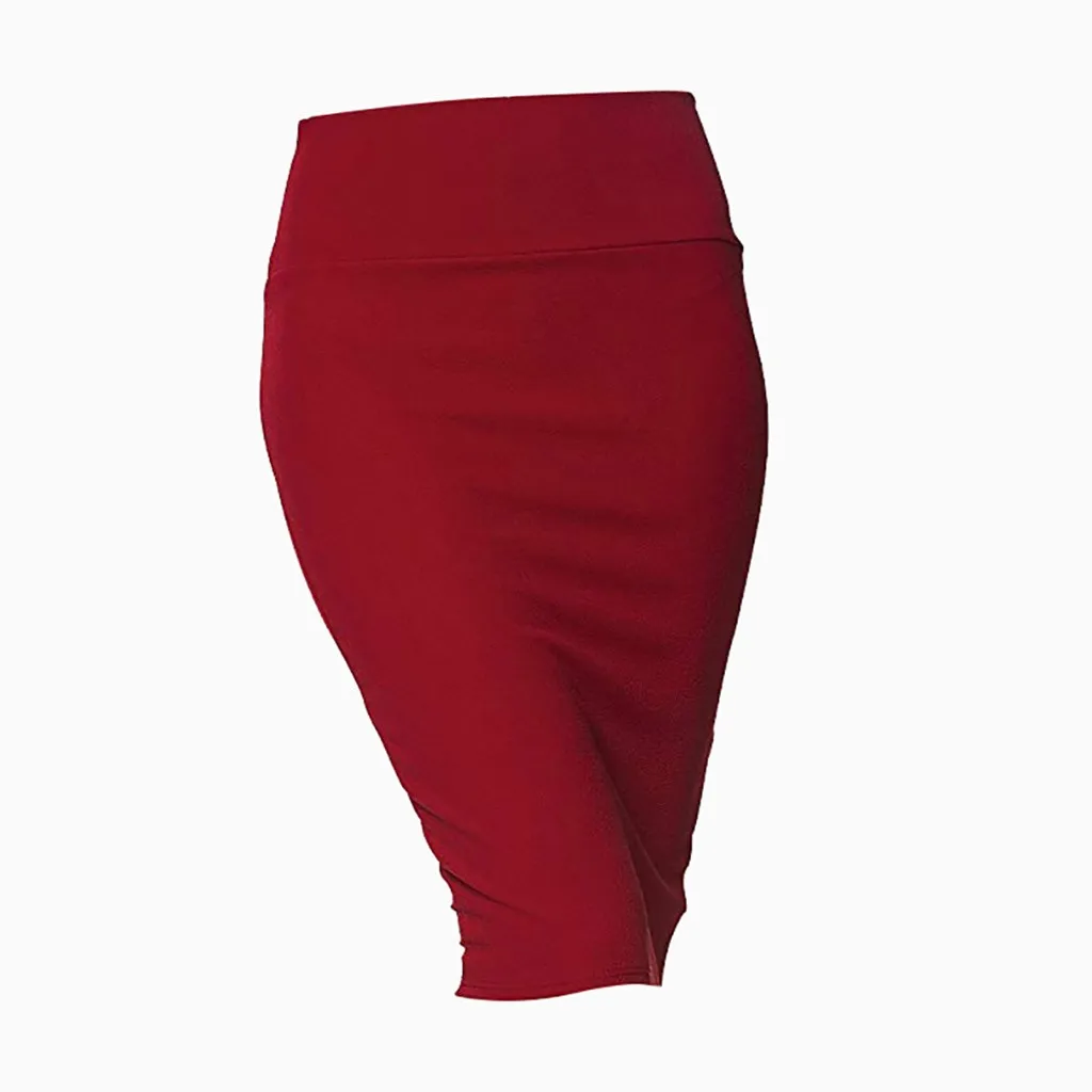 Женская юбка,, модная, стиль, облегающая Талия, S-XL, средней длины, однотонная, удобная, весна, лето, осень, юбка-карандаш, Z4
