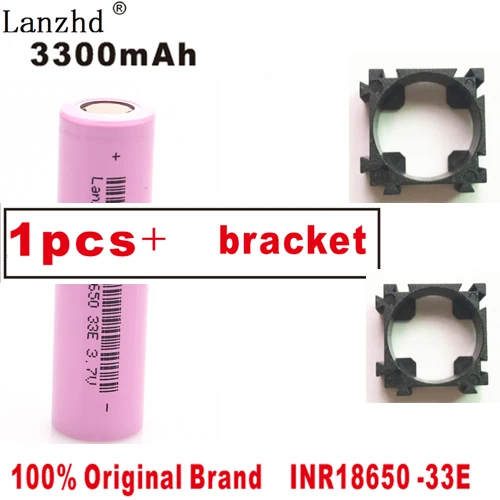 1 pcs and bracket 1-20 шт 18650 с фиксированным кронштейном батареи 3,7 в литий-ионная 3300 мАч 30A 18650VTC7 INR18650 батарея 18650 держатель и Сращивание кронштейн - Цвет: 1 pcs and bracket