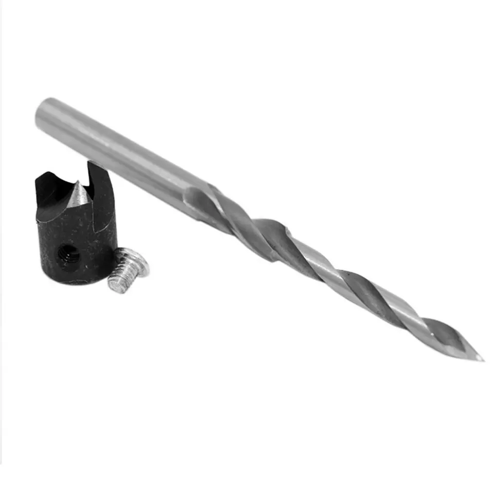 High Hardness Twist HSS Woodworking Countersink Drill Bit Step Guide Carpentry Reamer Chamfer End Milling Tool | Инструменты
