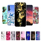 Чехол для Huawei Nova 5 T, ТПУ, силиконовый мягкий чехол, бампер, чехлы для Huawei Nova5T 5 T Nova 5 T, чехол для телефона, задняя крышка