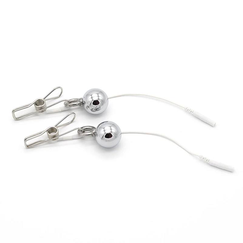 Металлический шарик электро шок зажимы для сосков зажим клитора эротический