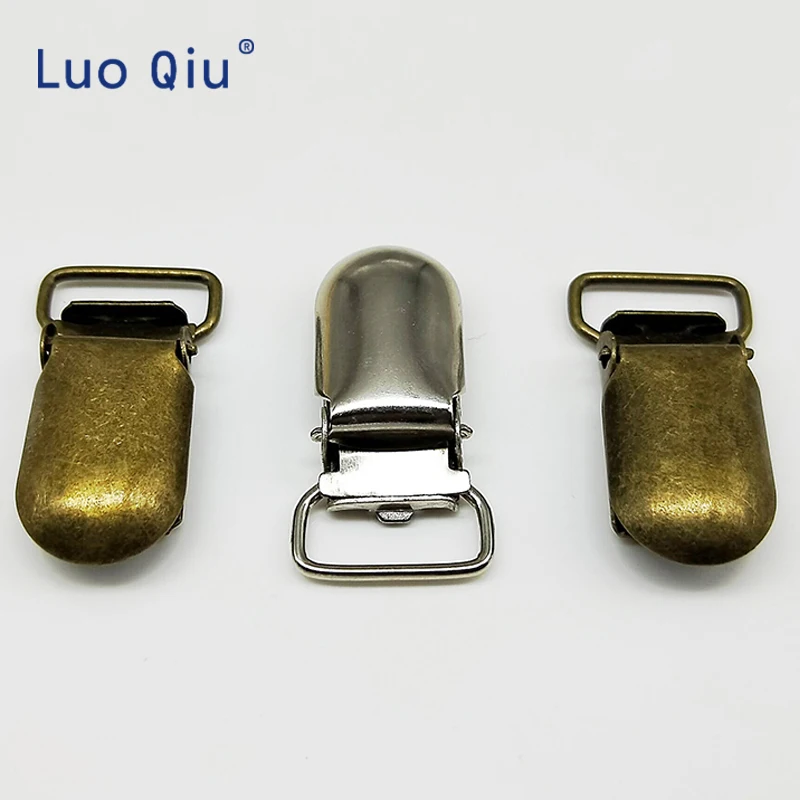 Luo Qiu 5 шт./лот 15 мм 0 6 дюйма детская круглая металлическая пустышка зажим держатели