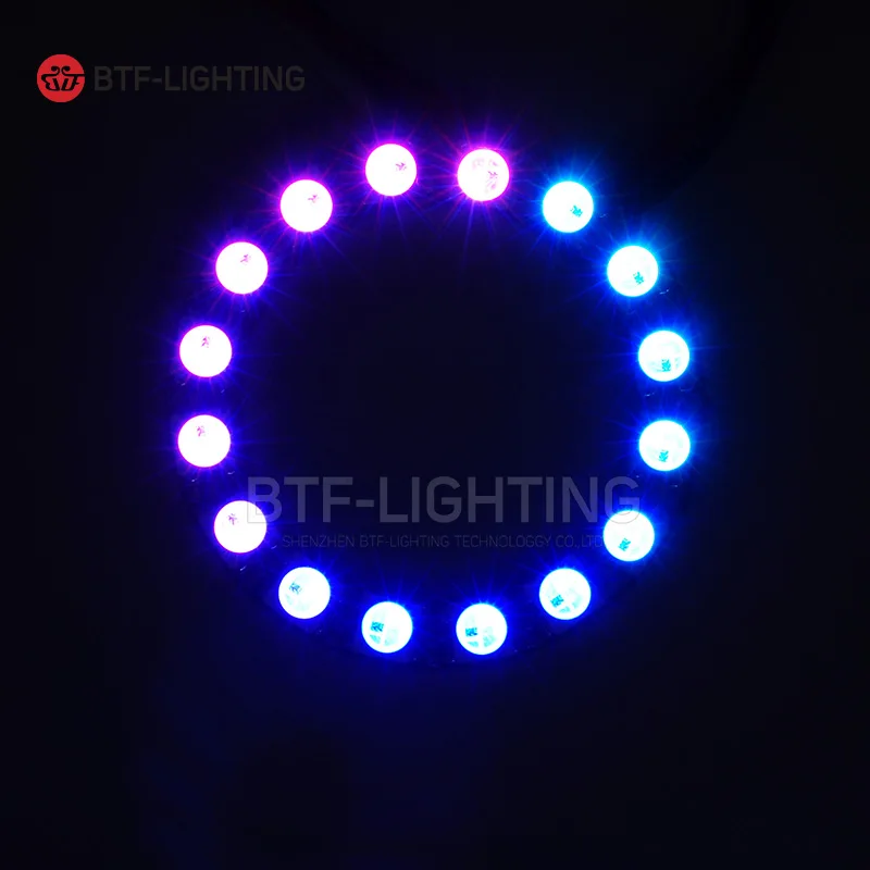 WS2812b 16 светодиодов пиксельное кольцо адресные модули DC5V вход RGB Полноцветный