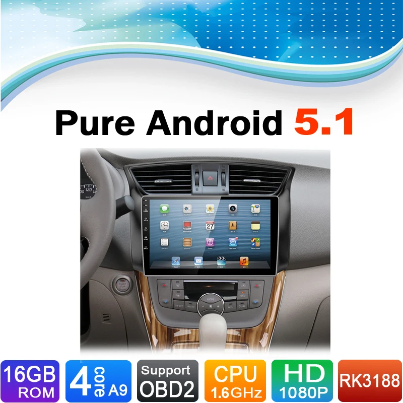 

Чистый Android 5.1.1 система автомобильный DVD GPS навигационная система для Nissan Sylphy 2013-2015