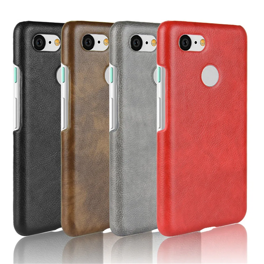 Чехол для Google pixel 3 роскошный чехол из искусственной кожи с зернистой текстурой