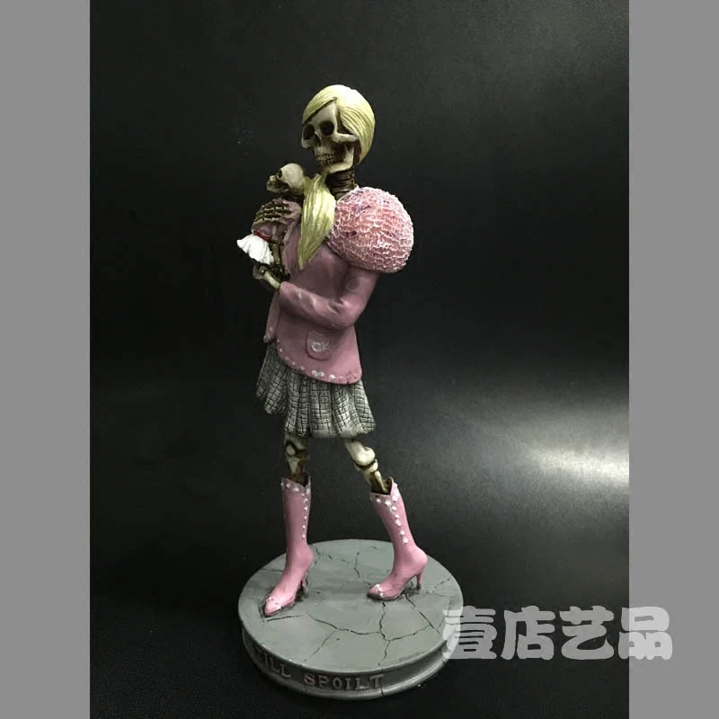 Украшения для дома из смолы украшения в виде черепа певицы/гитары Elvis Presley|singer