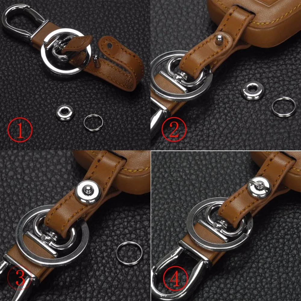 Jingyuqin для Volkswagen VW Golf 7 MK7 Skoda Octavia A7 Seat Leon Ibiza Key Portect кожаный чехол ключа автомобиля
