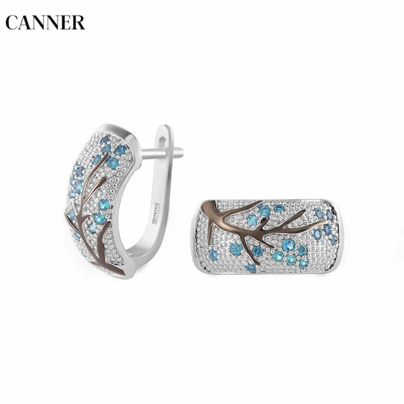 Женские серьги-гвоздики дерево Canner прозрачные серьги-ветки в стиле ретро со