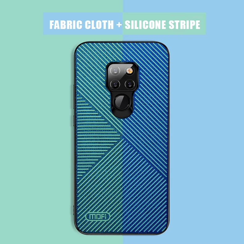 Чехол для huawei mate 20 Pro, MOFI huawei mate 20, силиконовый чехол в полоску, чехол для задней панели mate 20pro, противоскользящий эпоксидный чехол