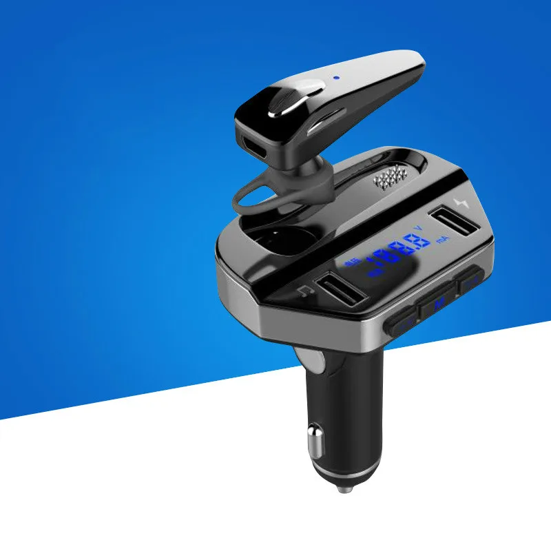 Bluetooth Car Kit MP3 плеер fm-передатчик громкой связи вызов Авто bluetooth Двойной
