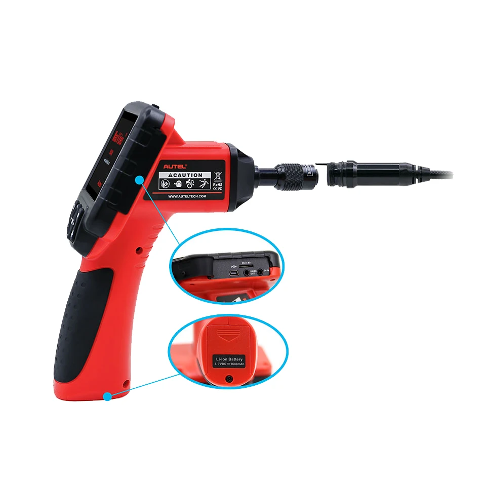 [Autel Дистрибьютор] Autel MV400 MaxiVideo MV400 цифровой Videoscope 8.5 мм Диаметр Imager Head Inspection Камера DHL