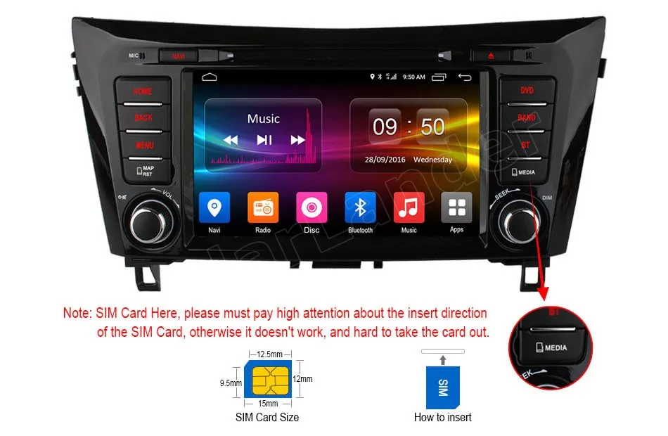 Управляющее устройство на руль для Nissan Qashqai X Trail 2014 GPS навигация радио стерео Wi