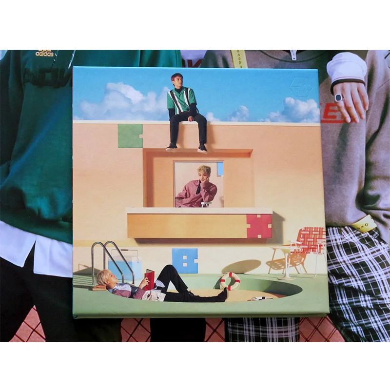 Расписанный вручную EXO CBX альбом с автографом Цветущий день CD + K POP для фотосъемки