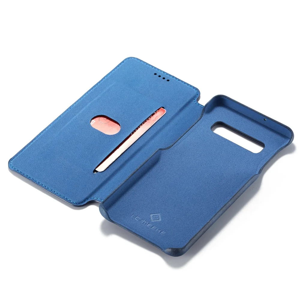 Blue Роскошный чехол Fundas для samsung Galaxy A50 70 Note10 S9 S8 S10 Plus S10e, подставка для телефона, откидной кожаный чехол s Note8 S7 Edge, задняя крышка - Цвет: Blue