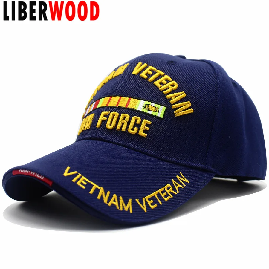 LIBERWOOD вышитая американская армия сша военно воздушные силы вьетнам кепка для
