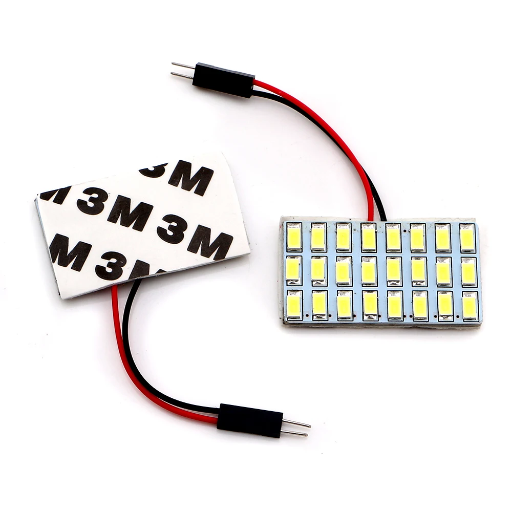 YM E-Bright 10-100 шт./лот 45 мм * 25 T10 5730 24 SMD светодиодные панели для чтения внутри с + Festoon Dome