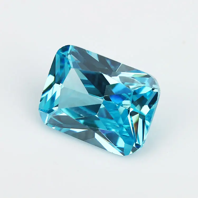 50 шт. 3x5 ~ 13x18 мм Octangle принцесса AAAAA с синим морским камнем свободный циркониевый
