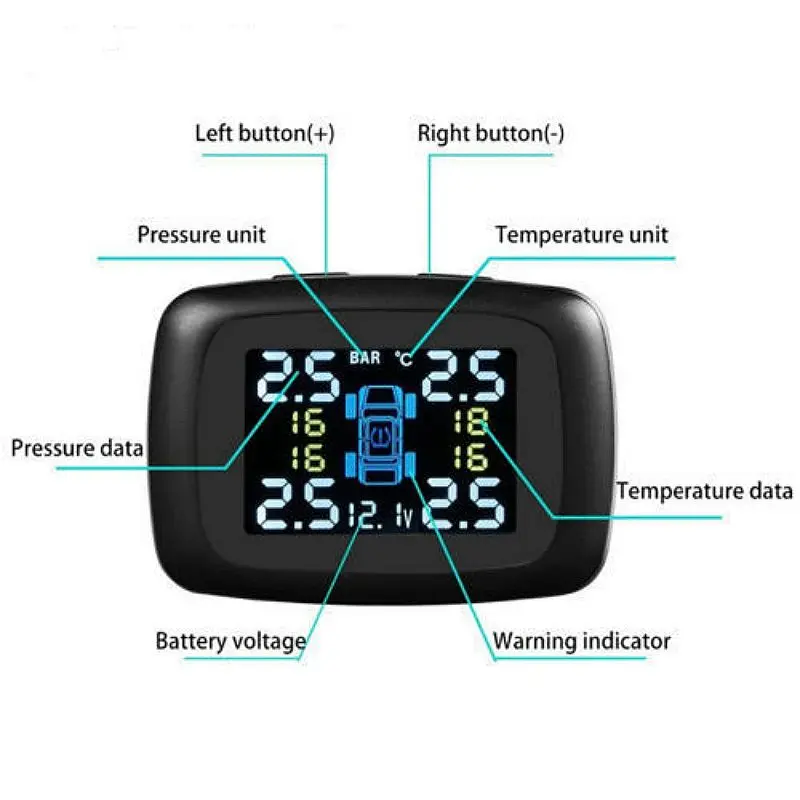 TPMS система контроля давления в шинах Авто прикуриватель электросигнализация s + 4