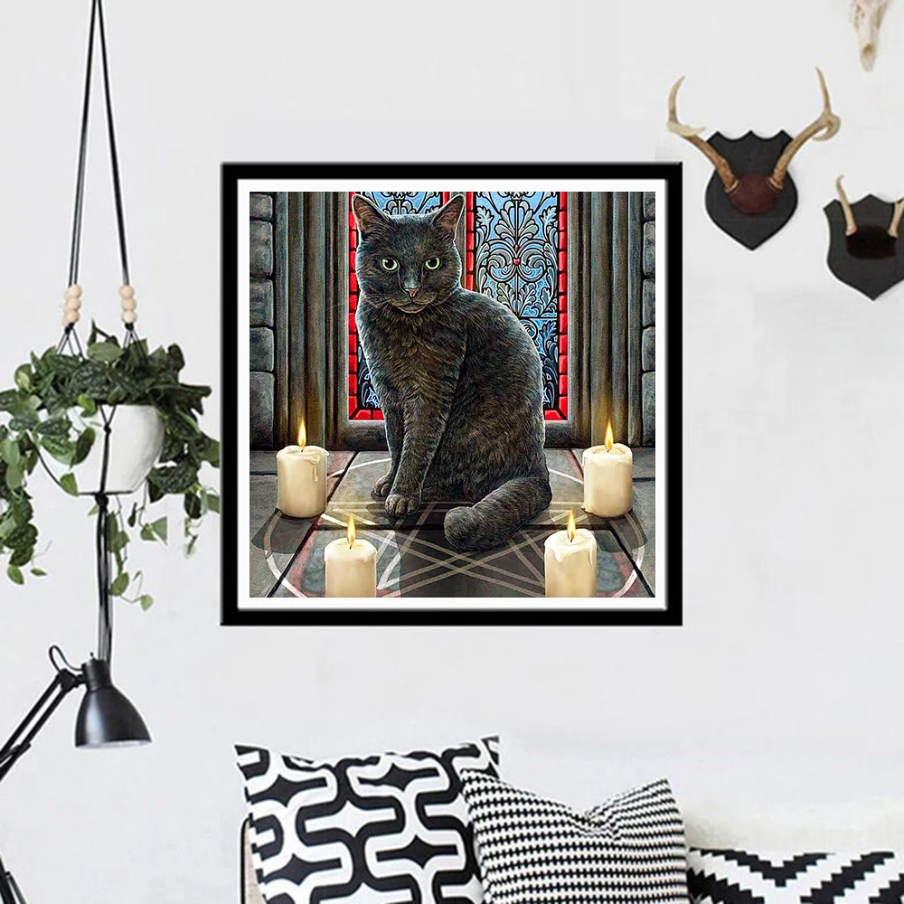 EverShine 5D Diamond Painting Full Drill Square Animals Embroidery Sale Cat Rhinestones Pictures Art Beadwork | Дом и сад