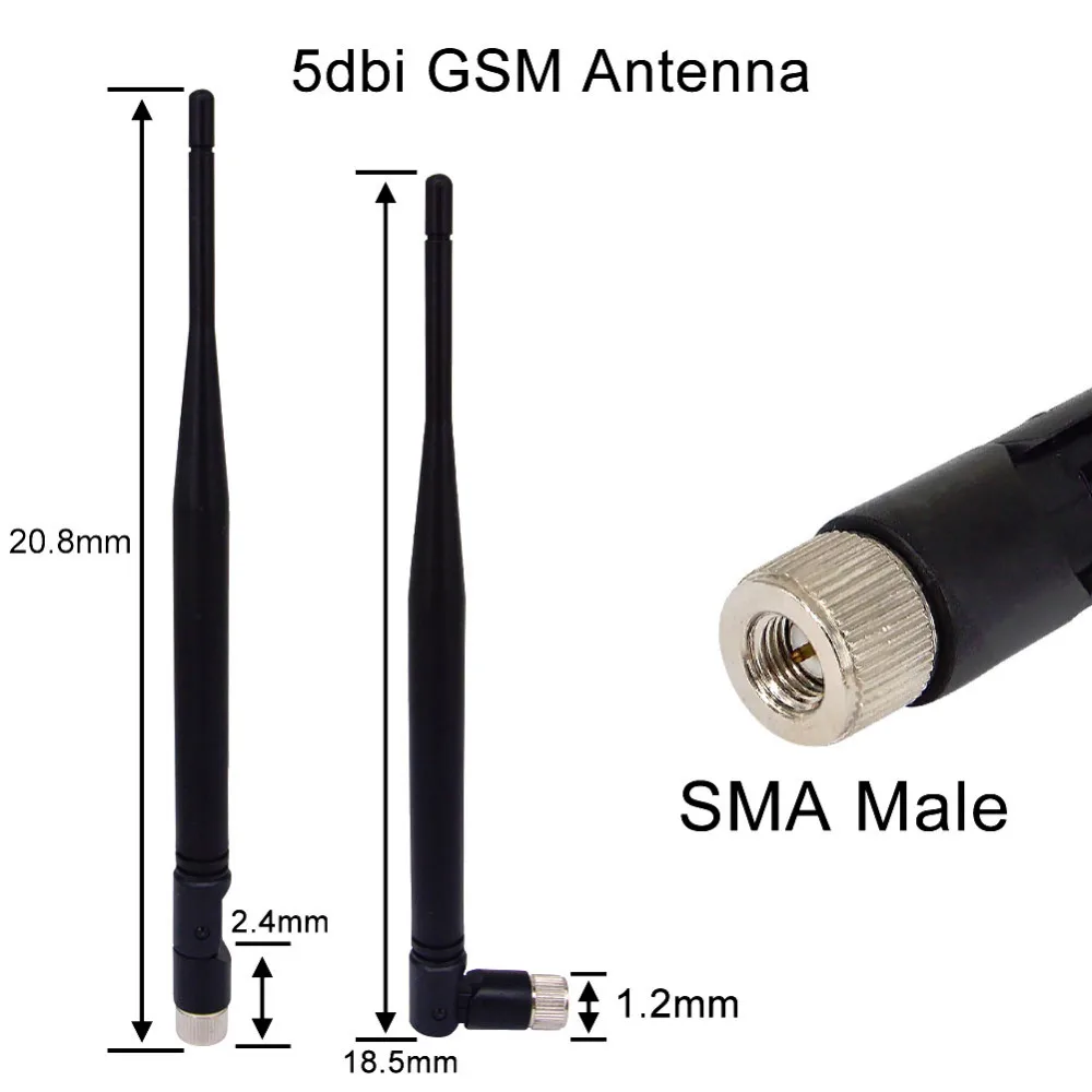 10 шт./лот 5 антенна dbi gsm 824 960 МГц 1710 1990 SMA разъем адаптера|Антенны для связи| |