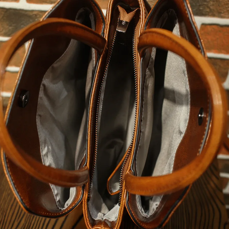 Женские сумки через плечо из натуральной кожи модный тоут с узором под