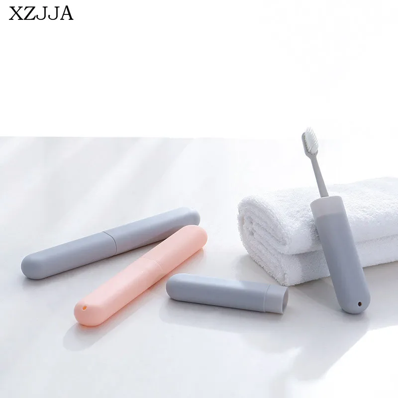 XZJJA 2 шт. пластиковый зуб-кисточки коробки для хранения путешествия пеший Туризм