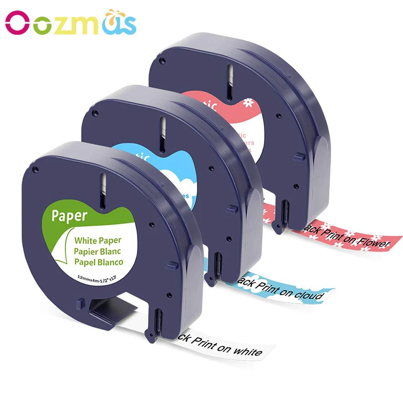 3PK 12 мм совместимая с надписью Dymo фотомагнитная лента 91200 91203FW 91208CB для детской