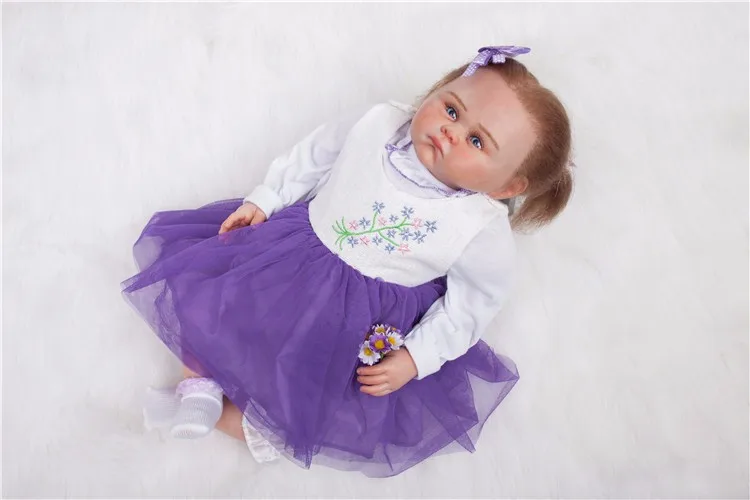 50cm Limited Edition Soft Silicone Reborn Baby Doll Toy Lifelike Newborn Girl Baby-Reborn Princess Gift modeling | Игрушки и хобби