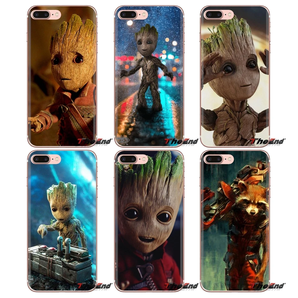 Чехол для телефона Samsung Galaxy S3 S4 S5 Mini S6 S7 Edge S8 S9 S10 Plus Note 3 4 5 8 9 Guardian Rocket enocot Groot Treeman |