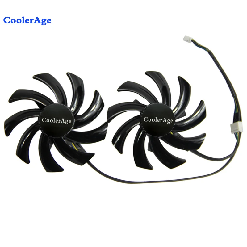 Новый 2 шт./лот PLD09210S12HH 85 мм сапфир HD6850 HD6970 HD7870 2G HD7950 HD7970 Графический кулер VGA