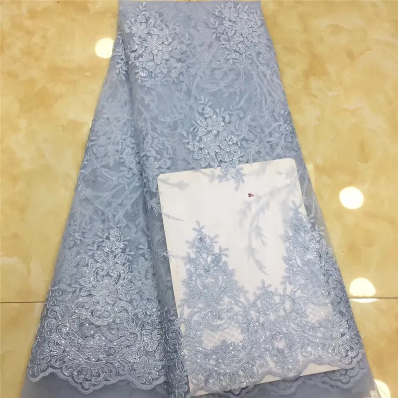 Дизайнерское вышитое блестками Сетчатое кружевное полотно вельветовые