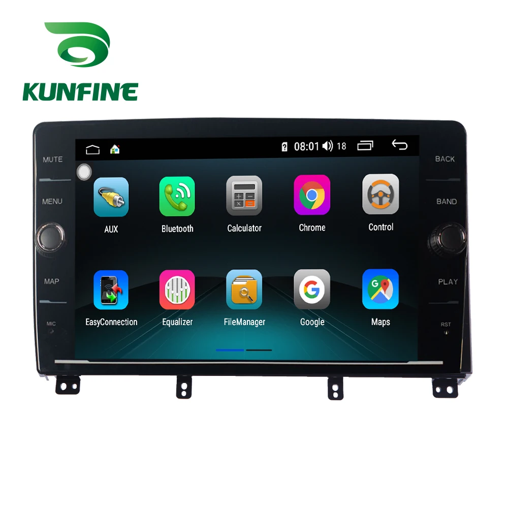 Восьмиядерный ПЗУ 64 ГБ Android 8 1 автомобильный DVD GPS навигационный плеер Deckless стерео